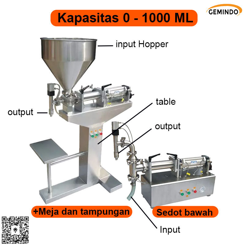 mesin pengisi semi otomatis